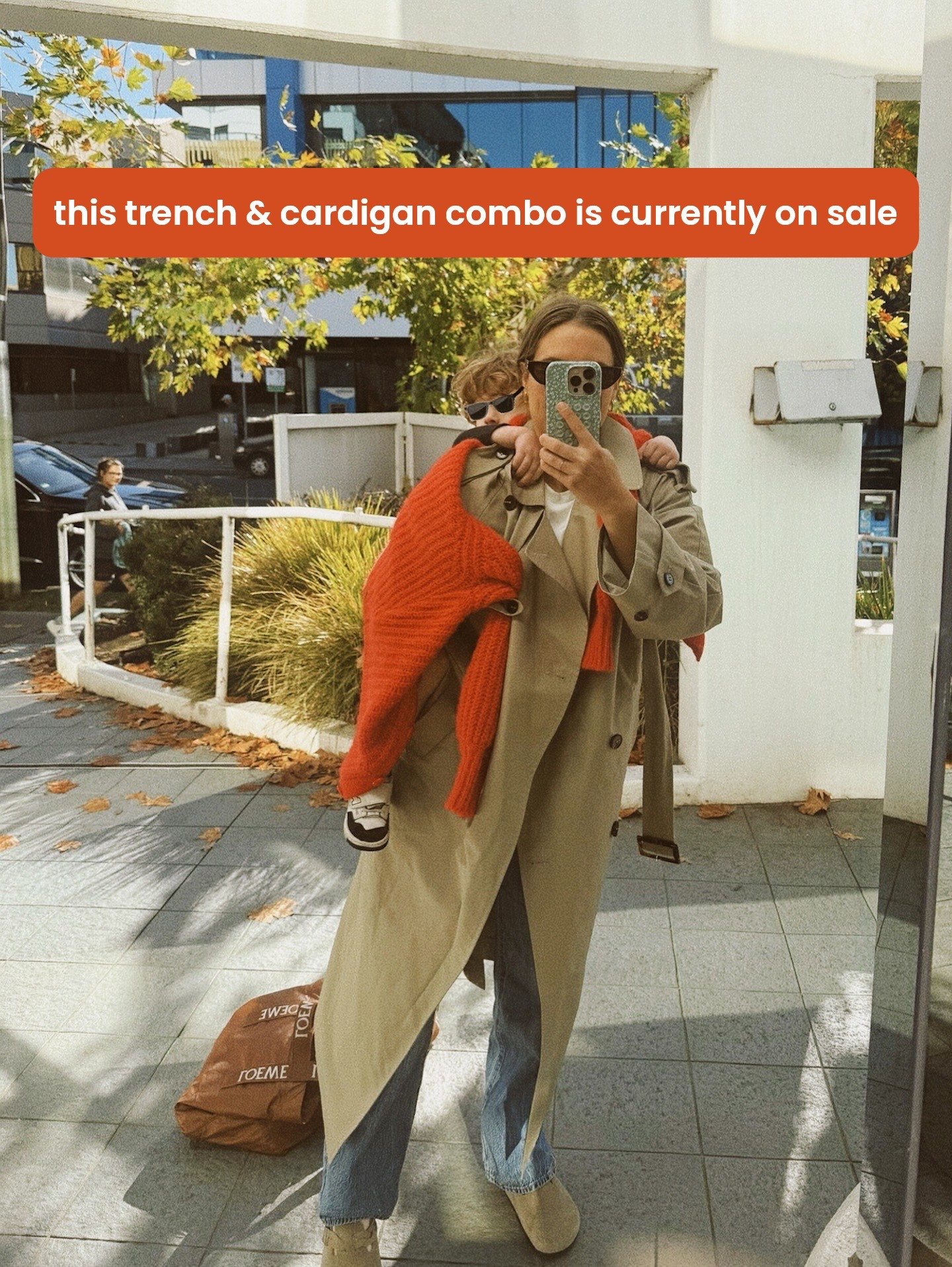 This longline trench and red wool cardigan are both on sale right now. Such an easy to wear winter outfit over jeans. Exact pieces linked below. 

#LTKsale #LTKaustralia #LTKwinter