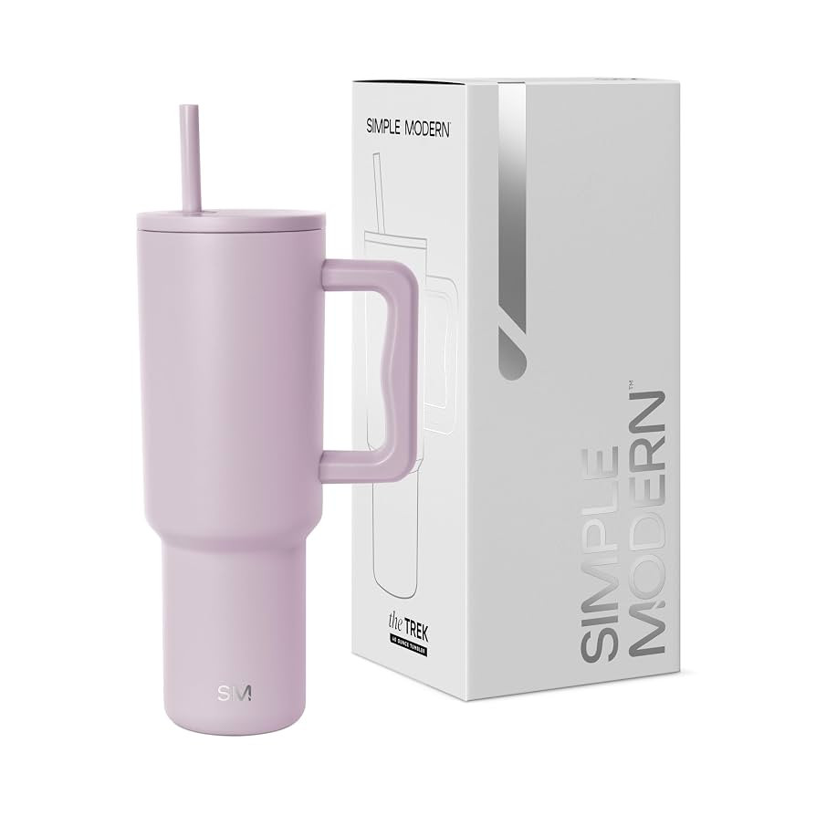 Simple Modern 40 oz Trek Tumbler with Handle and Straw Lid | Cup Holder Friendly Insulated Stainl... | Amazon (US)