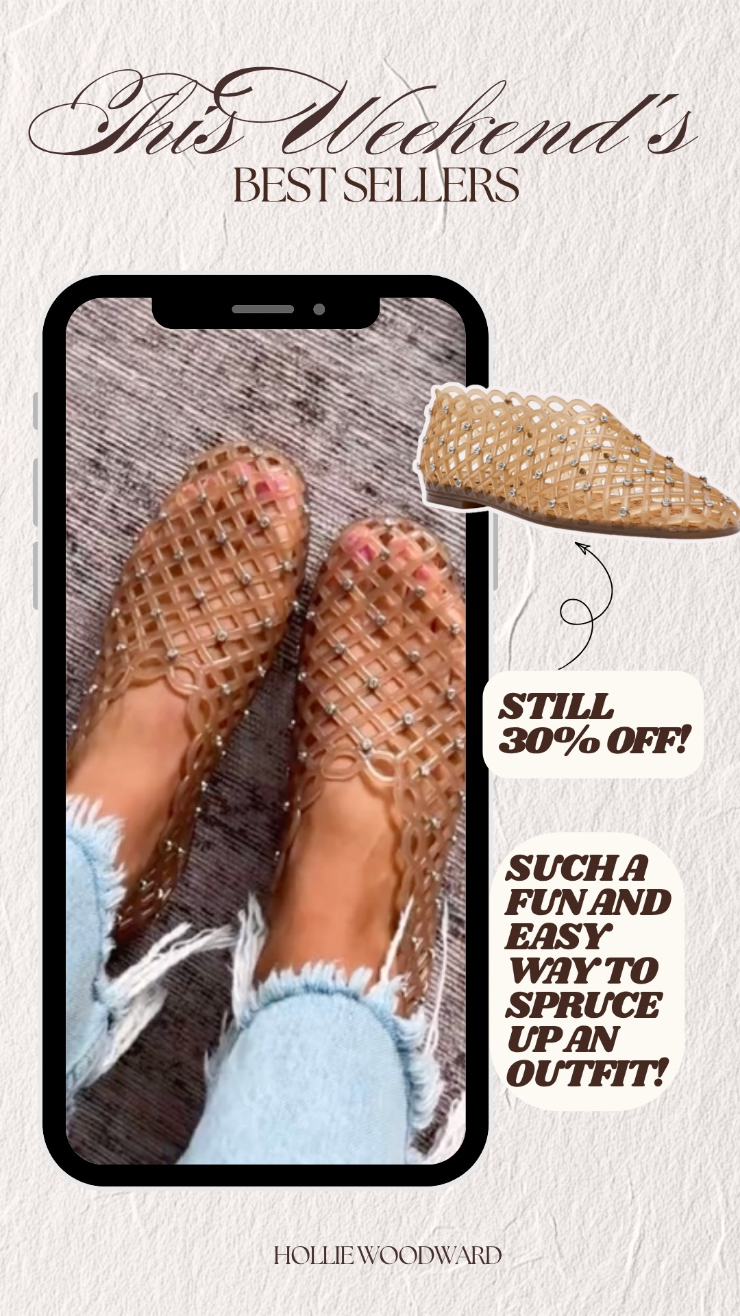 the cutest jelly flats and on sale! 

 #LTKSaleAlert
