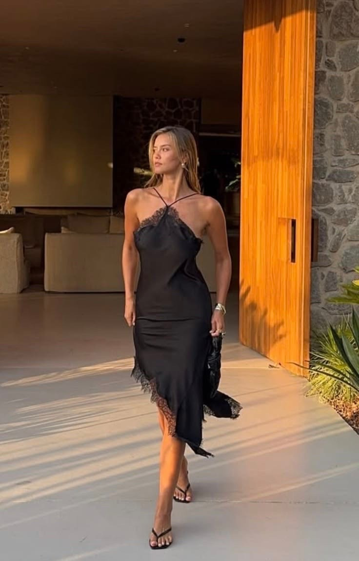 black brown, white lace /satin silk midi dress

#LTKootd #LTKBeauty #LTKPetite
