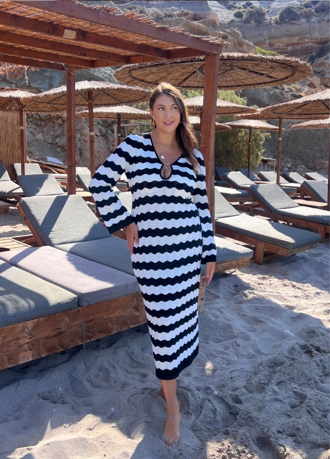the chicest crochet beach dress 🖤🤍

striped crochet dress, beach vacation outfit, resort wear style, black and white vacation look, chic swim coverup, european summer outfit, elevated beachwear, tropical vacation fashion, coastal chic style

#LTKTravel #LTKMidsize #LTKootd