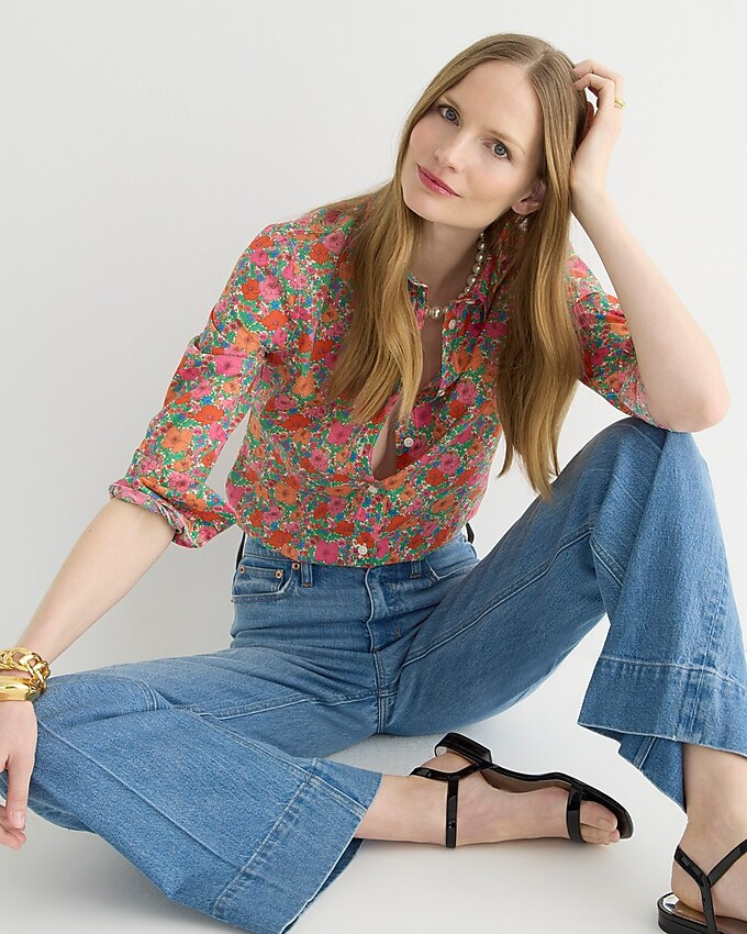 Slim-fit shirt in Liberty® Meadow Song fabric | J. Crew US