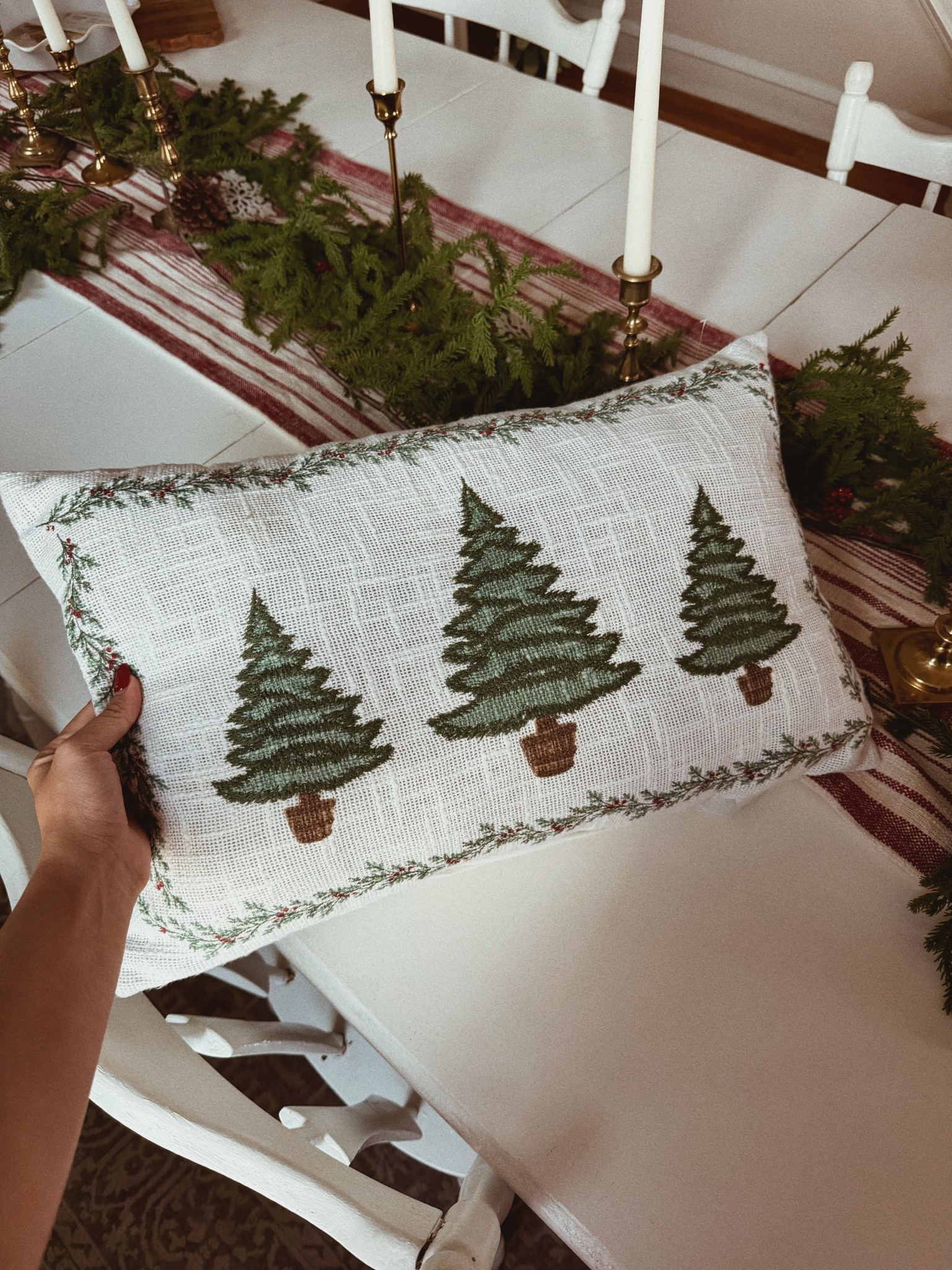 had to grab the cutest Christmas pillow ever from Walmart 🤍🎄

#LTKSeasonal #LTKHoliday #LTKHome