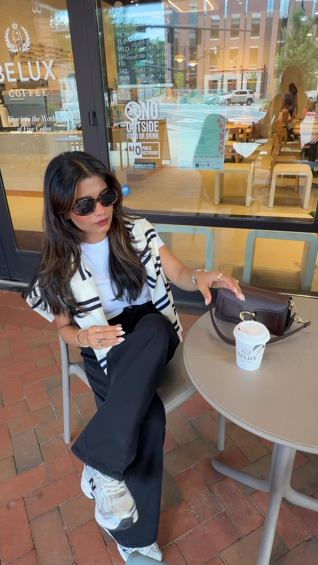 Petite mom friendly coffee date outfit idea 

Wearing 25 short in jeans

#LTKootd #LTKmomlife #LTKPetite