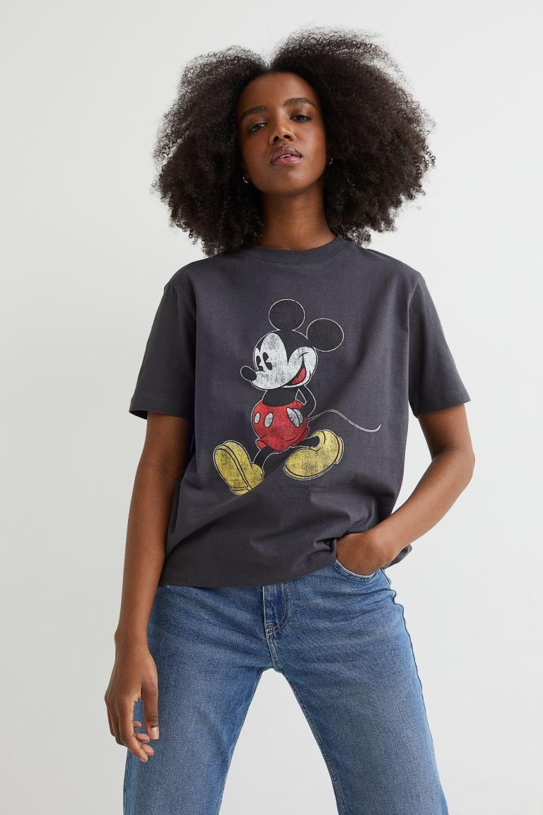 T-shirt with Motif | H&M (US + CA)