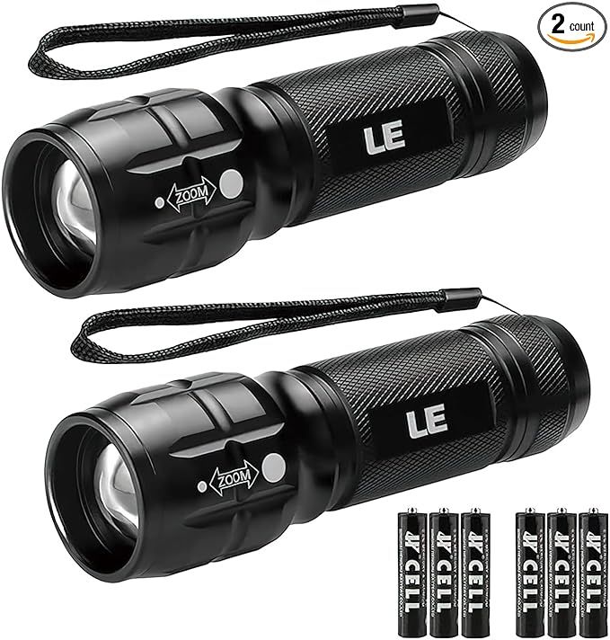 Lighting EVER LED Flashlights High Lumens, Small Flashlight, Zoomable, Waterproof, Adjustable Bri... | Amazon (US)