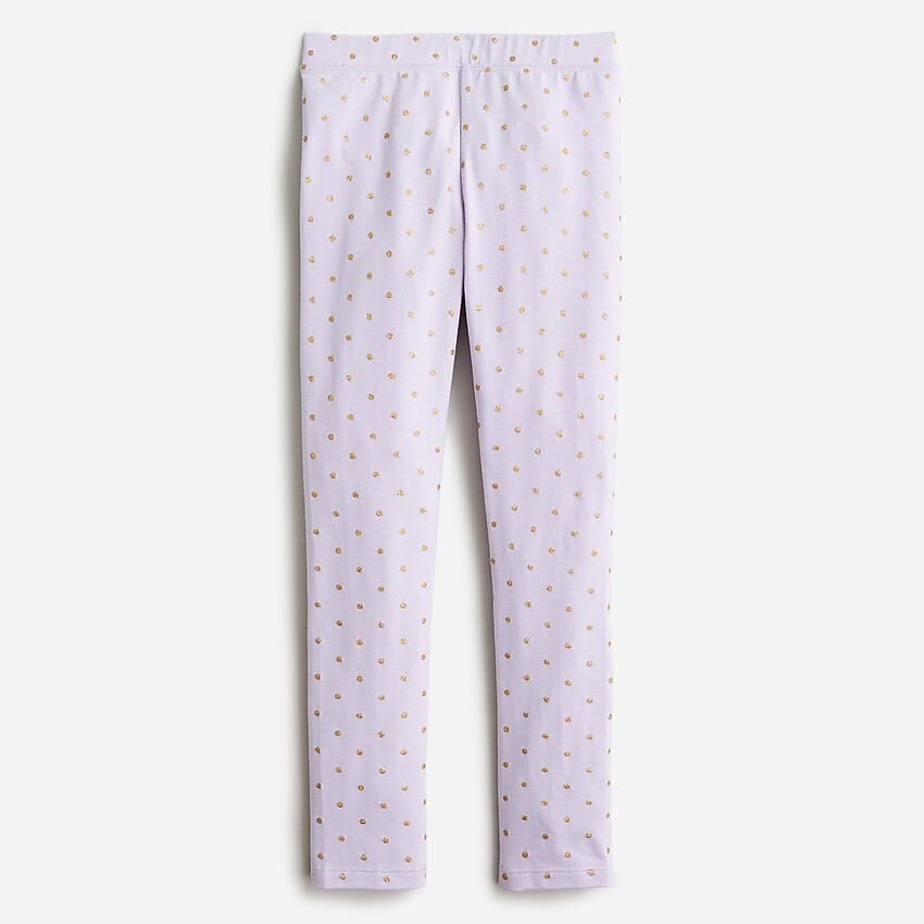 Girls' everyday leggings with metallic foil | J. Crew US