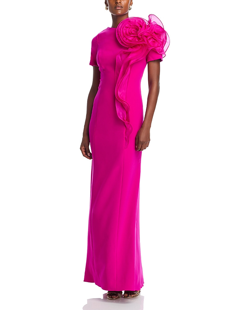 Teri Jon by Rickie Freeman Organza Flower Gown | Bloomingdale's (US)