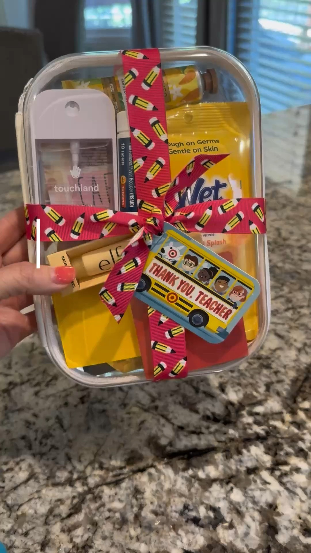 The cutest back-to-school teacher gift idea! 🍎✨ I filled one of the viral hard-case pencil pouches from @Target  with desk essentials every teacher will actually use—sticky notes, hand sanitizer, Advil, hand lotion, and a few everyday must-haves. Practical, thoughtful, and so easy to put together! Everything is linked here if you’re shopping for back-to-school gifts. ❤️📚

#LTKselfcare #LTKSeasonal #LTKHome