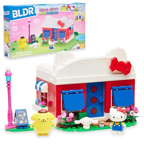 BLDR Hello Kitty and Friends, Hello Kitty’s Dream Cafe Building Set 0076 with Hello Kitty, Cinnamoroll, and Pompompurin Minifigures - Gift for Kids and Sanrio Fans Ages 8+ | Amazon (US)