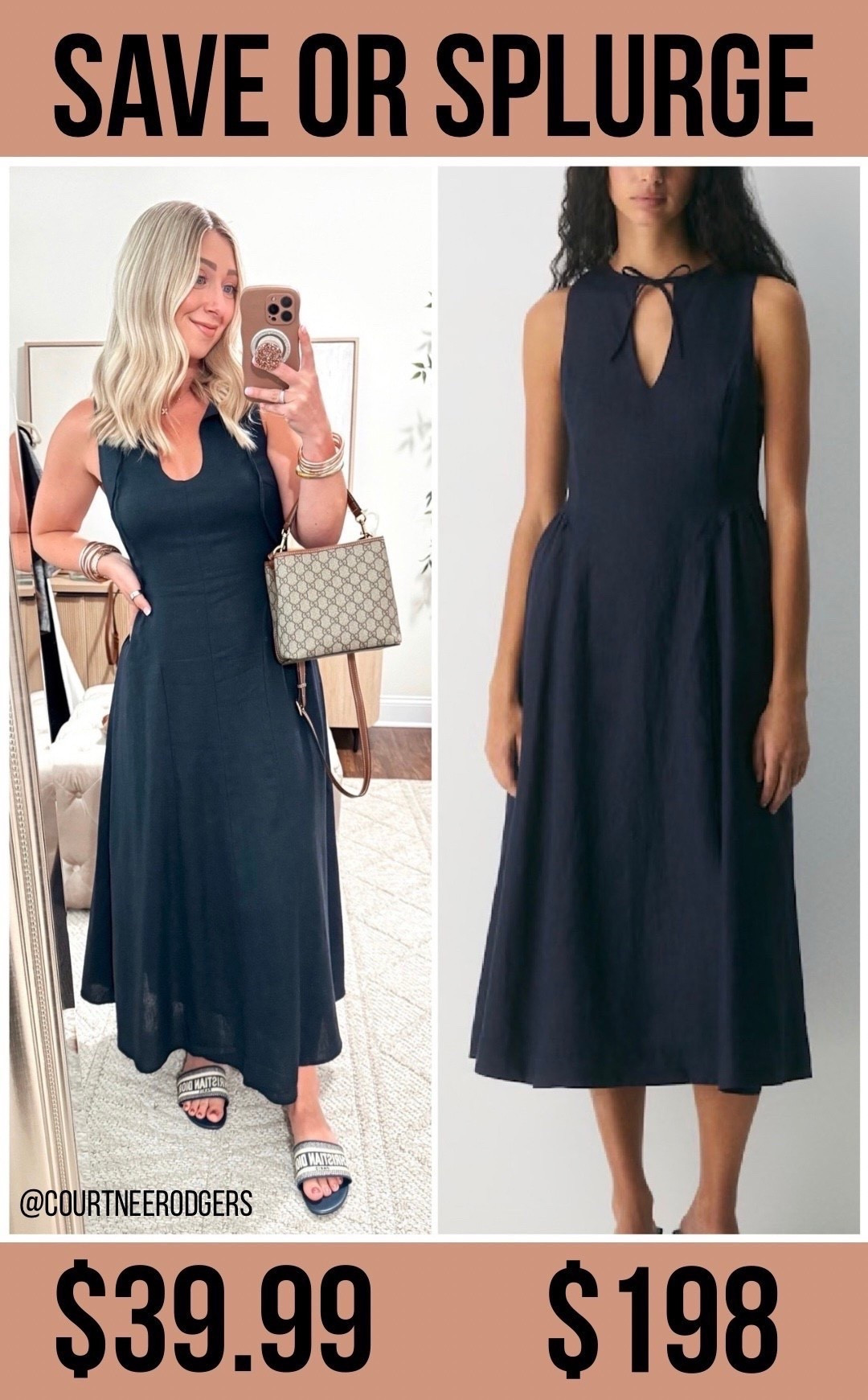 Aritzia look for less dress under $40! 🩵 size up one, I’m normally a size 4, wearing a size 6! 

Linen dresses, maxi dresses, Marshall’s, navy dresses 

#LTKSaleAlert #LTKgrwm #LTKMothersDay