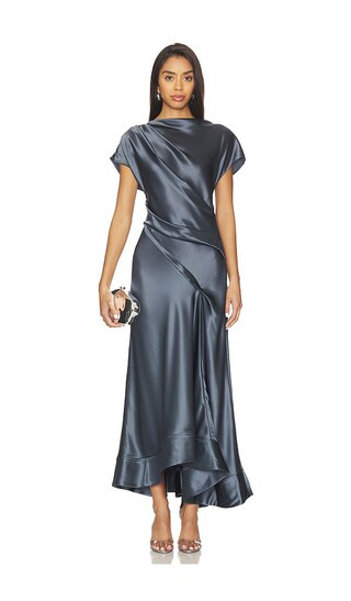 Glatton Maxi Dress in Slate | Revolve Clothing (Global)