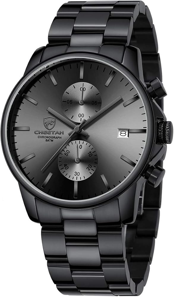 GOLDEN HOUR Fashion Business Mens Watches with Stainless Steel Waterproof Chronograph Quartz Watc... | Amazon (US)