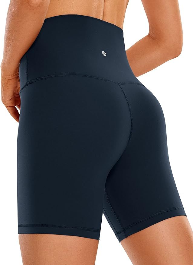 CRZ YOGA Super High Waisted Butterluxe Womens Biker Shorts 6'' / 8'' - Buttery Soft Workout Yoga ... | Amazon (US)