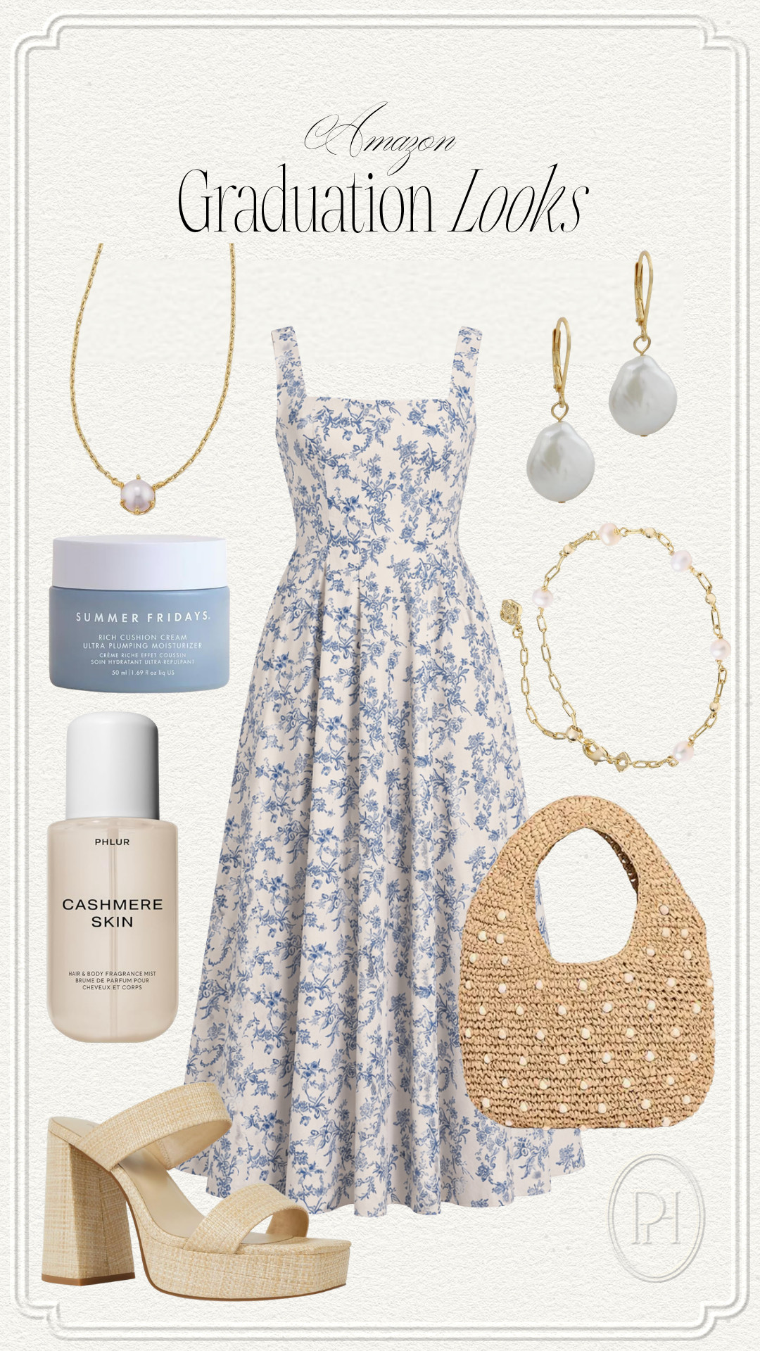 Super cute Amazon finds to wear for graduation day!

graduation dress, Amazon style, summer dress, summer style, summer looks, summer fashion, summer outfit, spring fashion, spring outfit, spring looks, spring style, floral dress, midi dress, platform sandals, high heel sandals, raffia handbag, mini tote, straw handbag, purse, pearl earrings, pearl jewelry, necklace, bracelet, moisturizer, body spray, fragrance 

 #LTKgrwm #LTKootd #LTKSeasonal