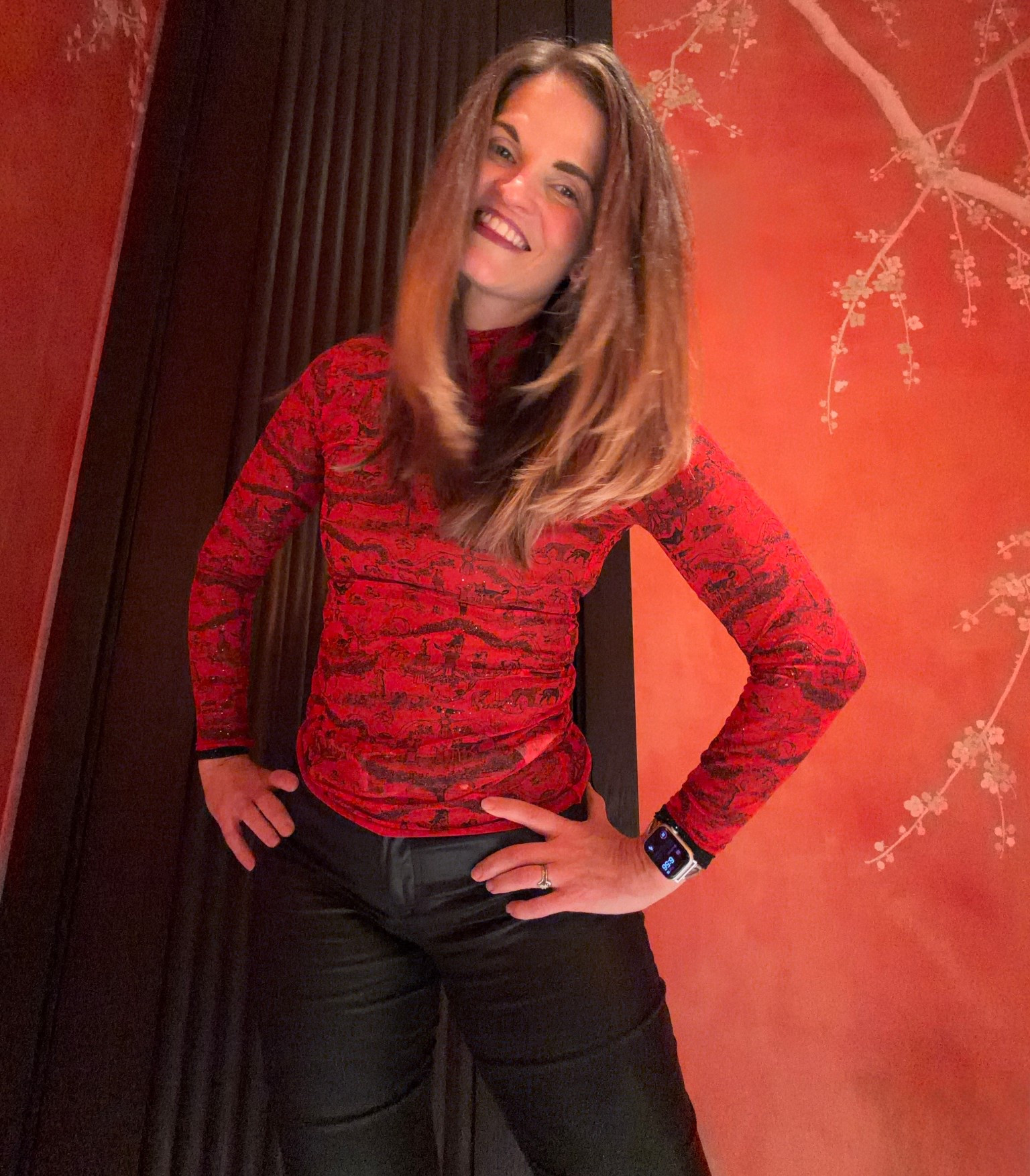 Office holiday gathering - take 2! Went into NYC yesterday for a final pre holiday gathering with our team to celebrate the year and pause to disconnect a bit for the afternoon. Such a treat  

With holiday outfitting, layers are a must. Loved the red in this Rachel Antonoff number and the Austen shimmery bodysuit as an under layer really made it all come together. Work ➡️ holiday happy hour look, unlocked. 🔓

#LTKWorkwear #LTKootd #LTKHoliday