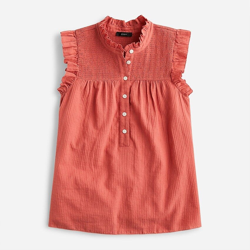 Garden top in soft gauze | J.Crew US