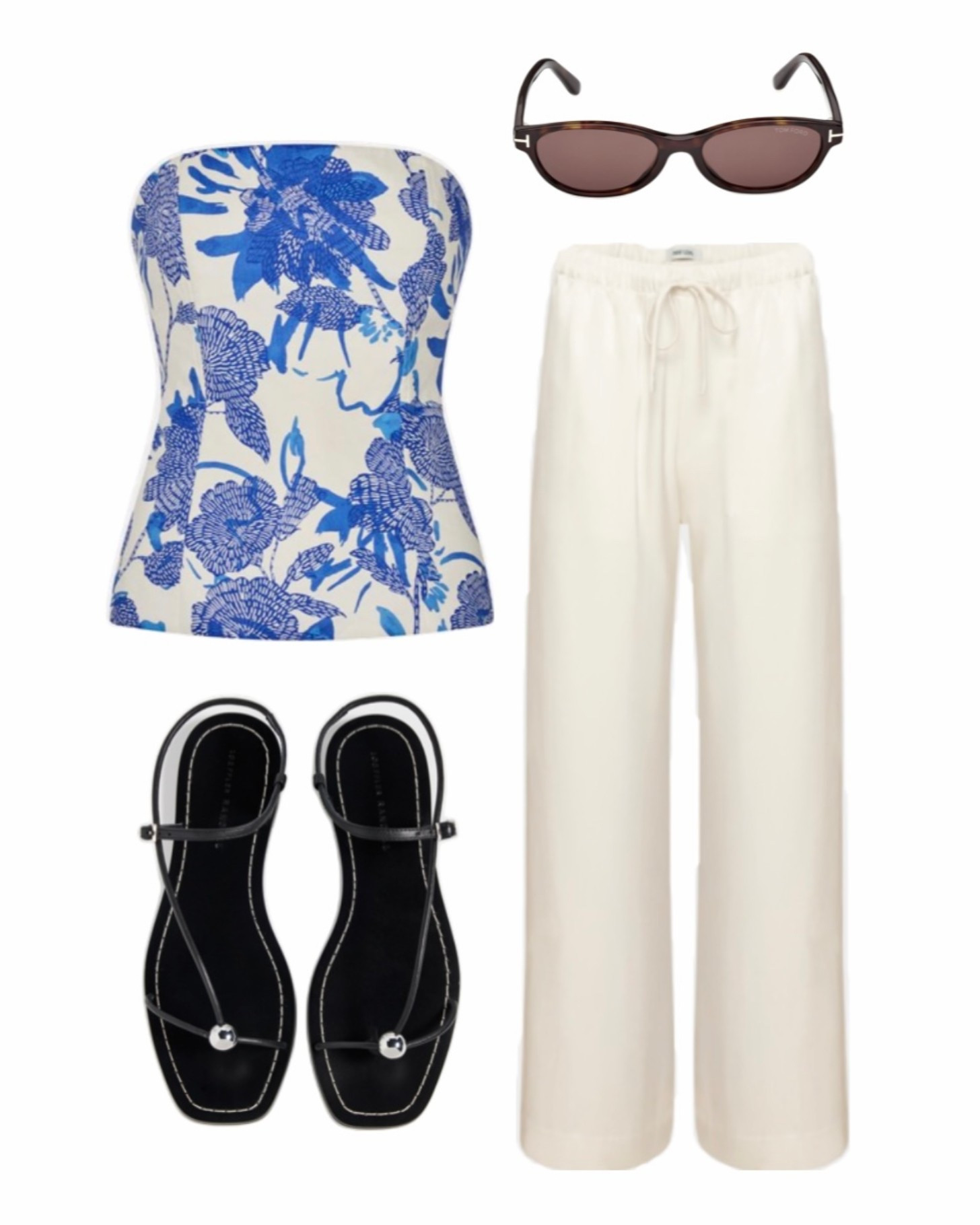 Blue & white floral strapless top paired with relaxed drawstring linen pants 🤍 effortless European summer energy

blue and white outfit, coastal chic outfit, european summer outfit, vacation outfit ideas, linen pants outfit, strapless top outfit, resort wear women, classy casual outfit, neutral summer look, wide leg pants outfit, chic travel outfit, spring break outfit, minimal sandals outfit, elevated basics, vacation dinner outfit, Charleston outfit 

#LTKTravel