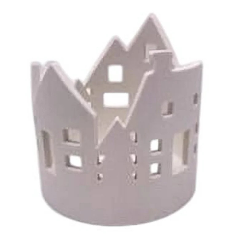 Ceramic Village Christmas Tabletop Decoration, White, 5", by Holiday Time | Walmart (US)