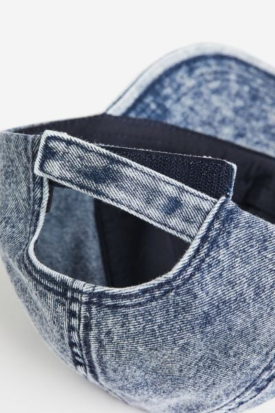 Cotton cap - Denim blue/Washed out - Ladies | H&M GB | H&M (UK, MY, IN, SG, PH, TW, HK)