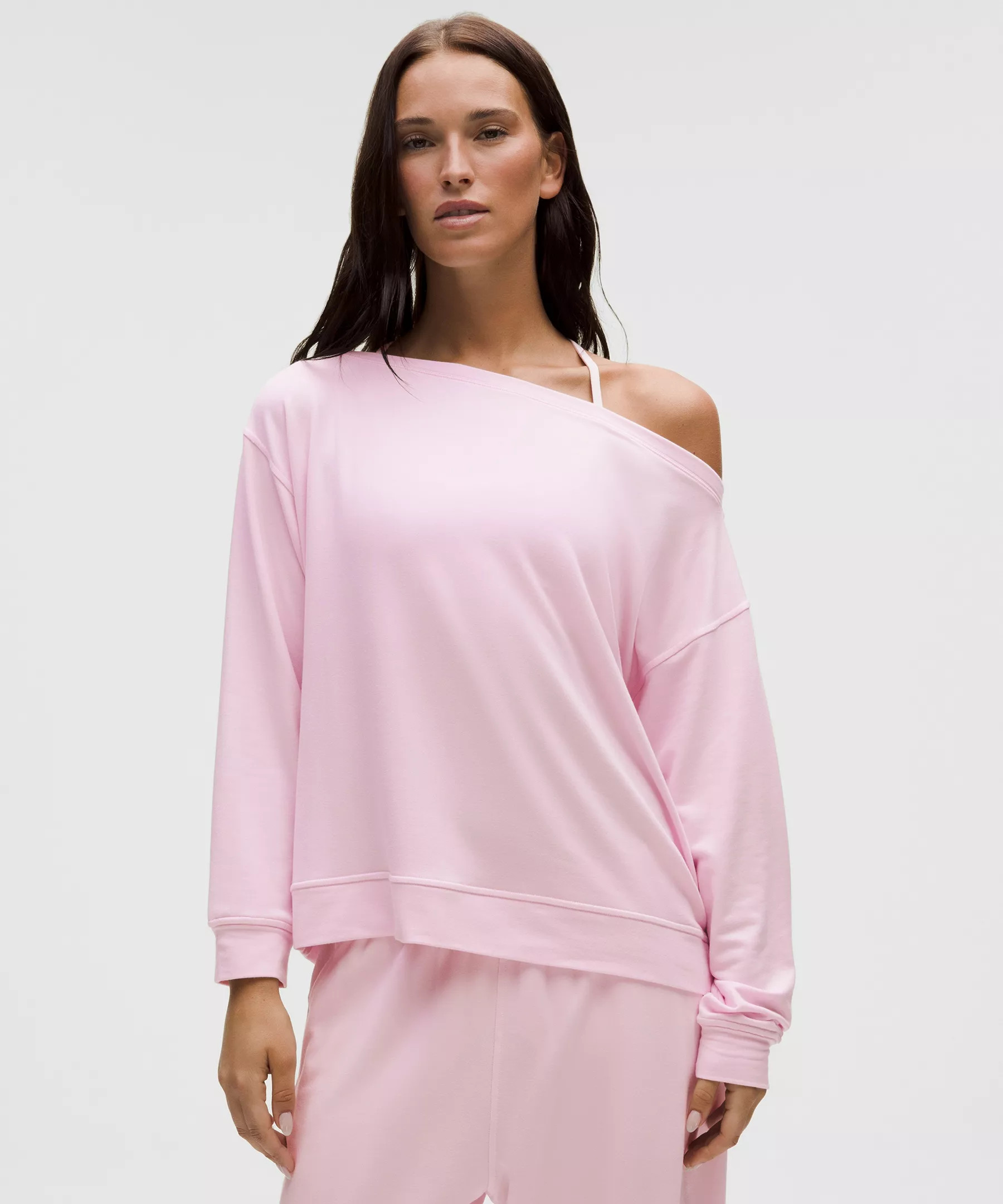 BeCalm Oversized Boatneck Long-Sleeve Shirt | Lululemon (US)