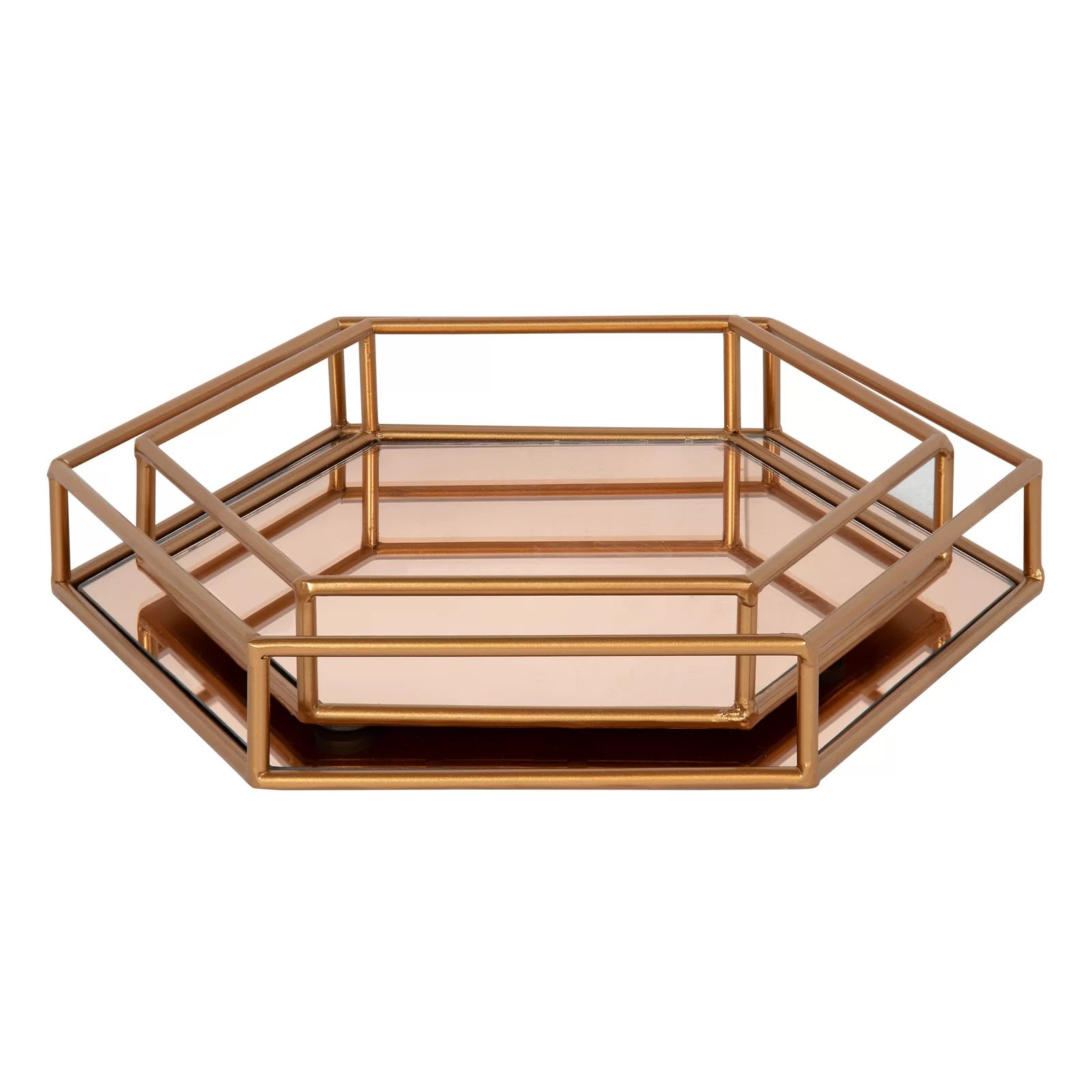 Kinch 2 Piece Vanity Tray Set | Wayfair North America