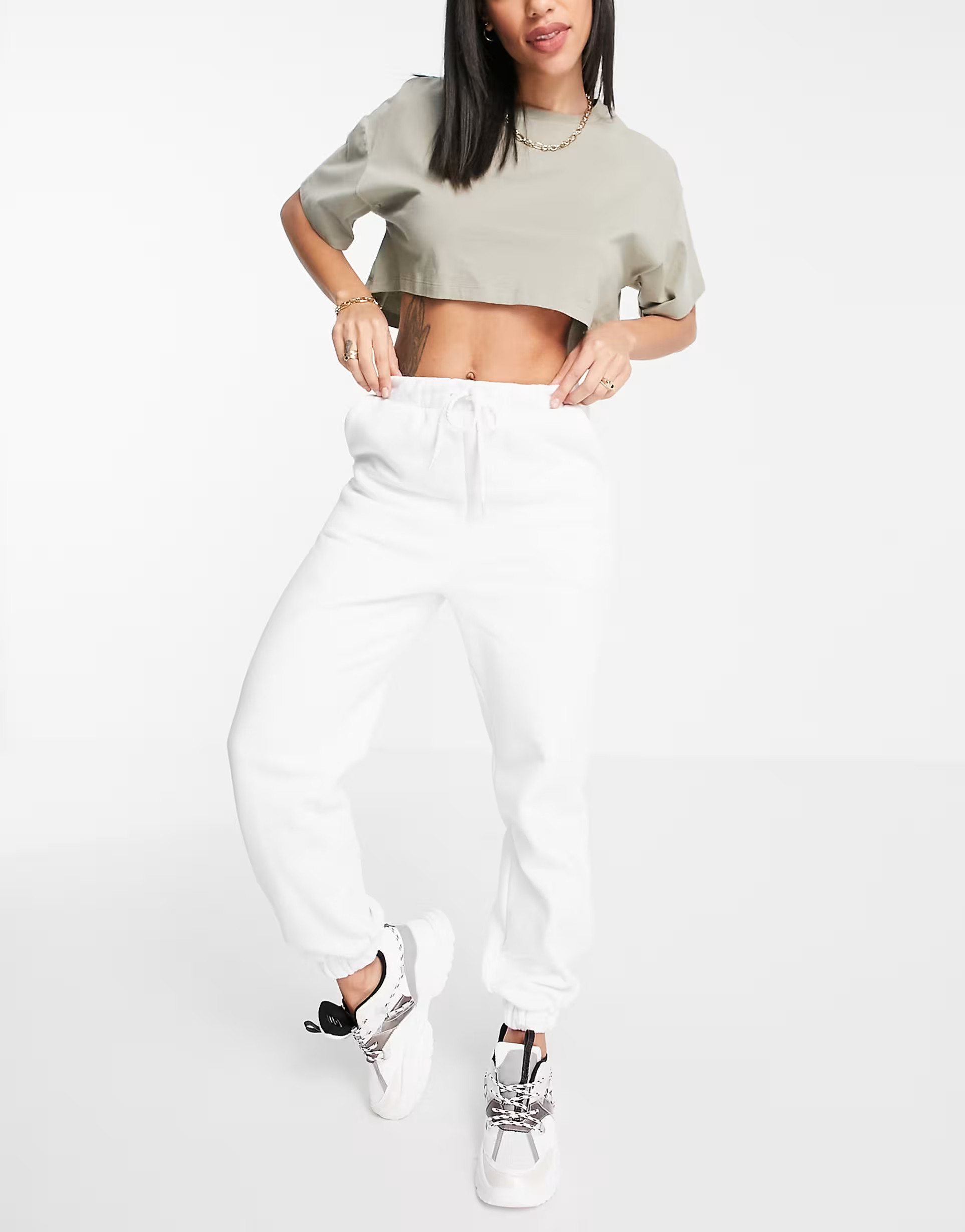 ASOS DESIGN oversized sweatpants in white | ASOS (Global)