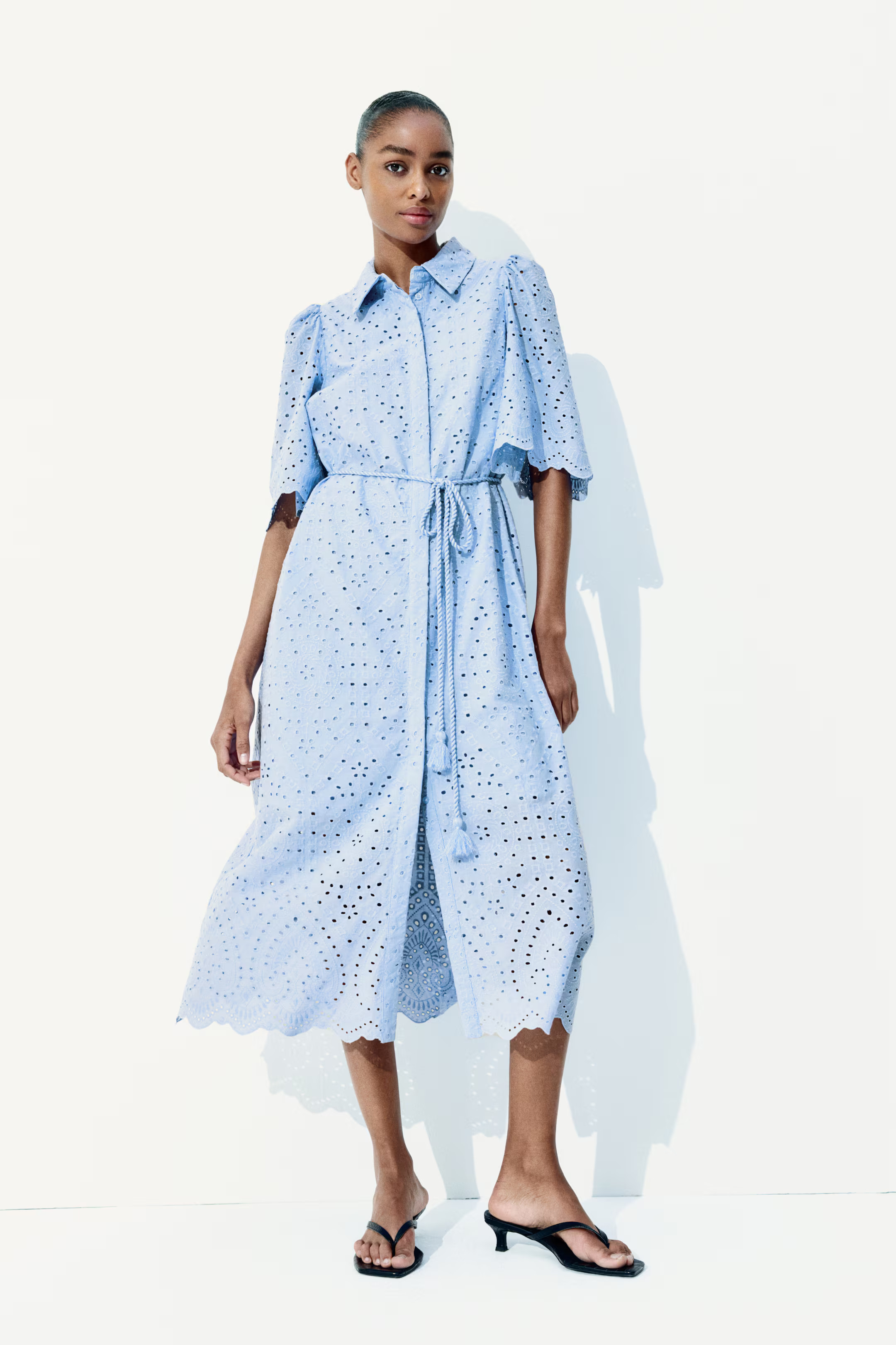 Broderie anglaise shirt dress | H&M (UK, MY, IN, SG, PH, TW, HK)