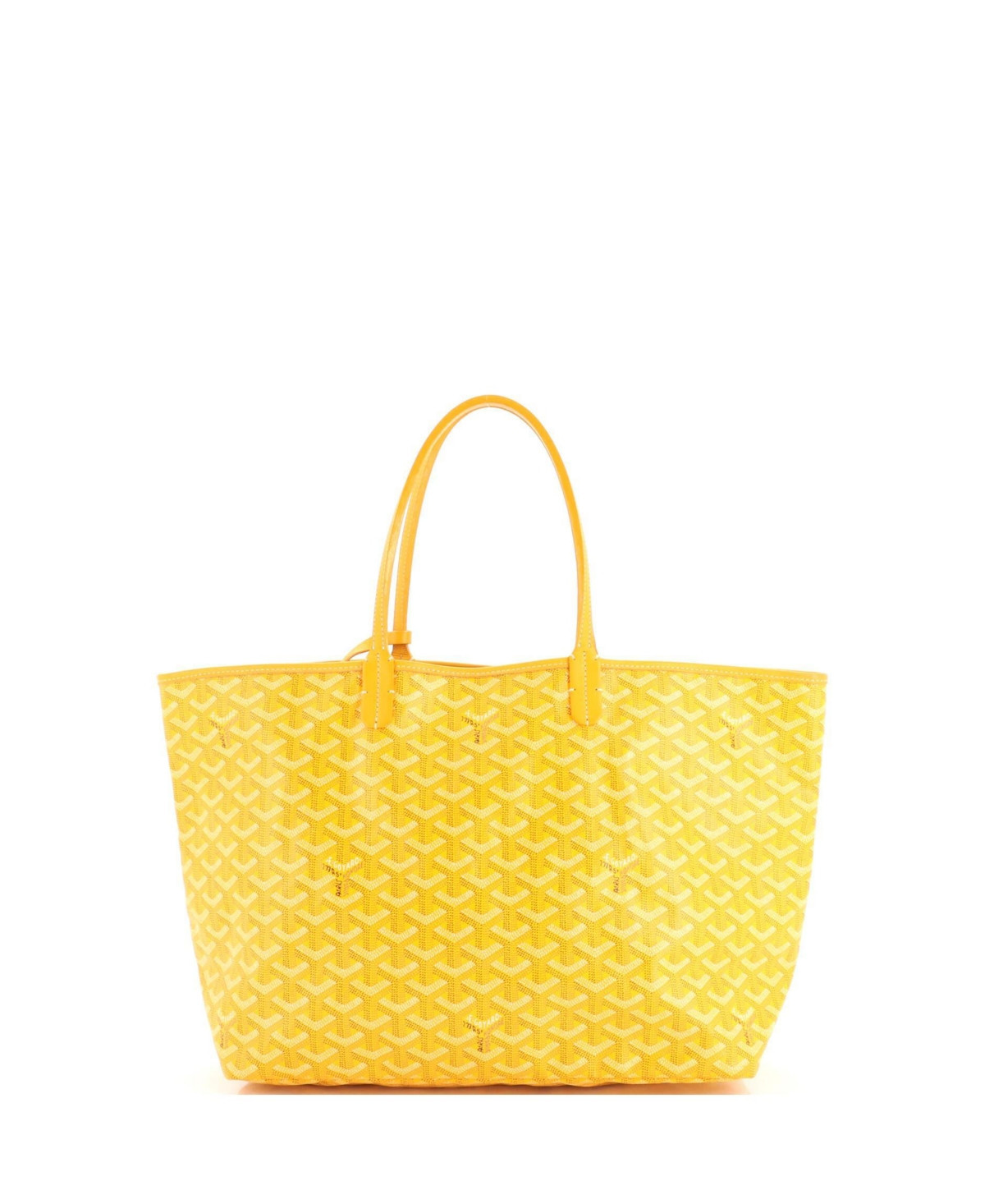 Pre-Owned Goyard Pm Saint Louis Tote Coated Canvas - Yellow | Macy's