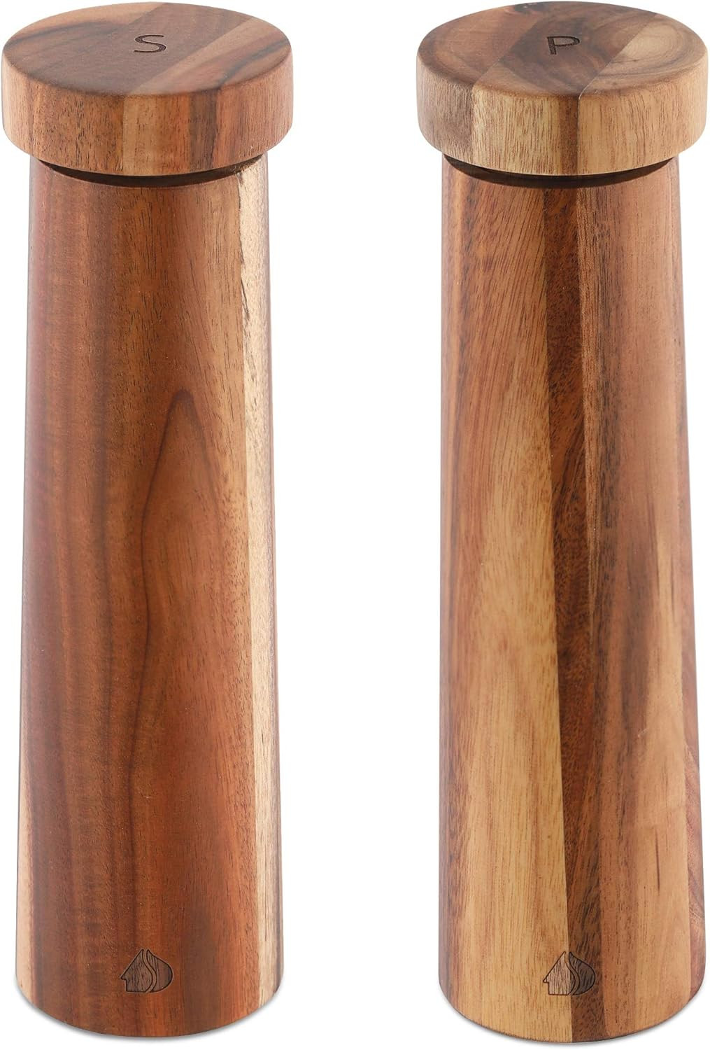 Navaris Salt and Pepper Mill Set - Adjustable Acacia Wood Salt and Pepper Grinders Shakers with C... | Amazon (CA)
