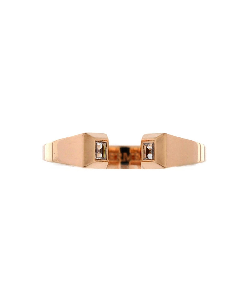 Pre-Owned HERMES Small Clou de Forge Ring 18K Rose Gold with Diamonds | Bloomingdale's (US)