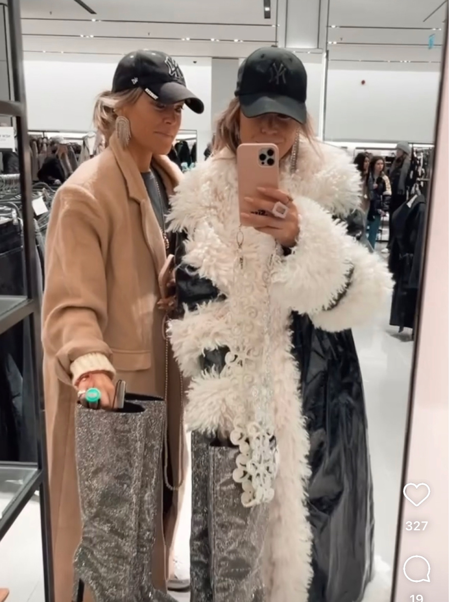 Oversized winter coats tagged below our two coats 💕💕

#LTKFindsUnder100 #LTKHoliday #LTKCyberWeek