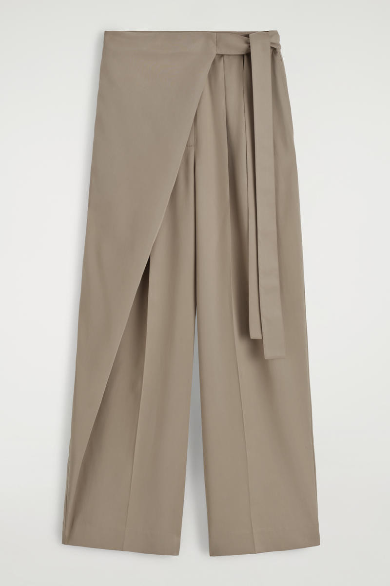 Fluid Wrap-Front Pants | COS (US)