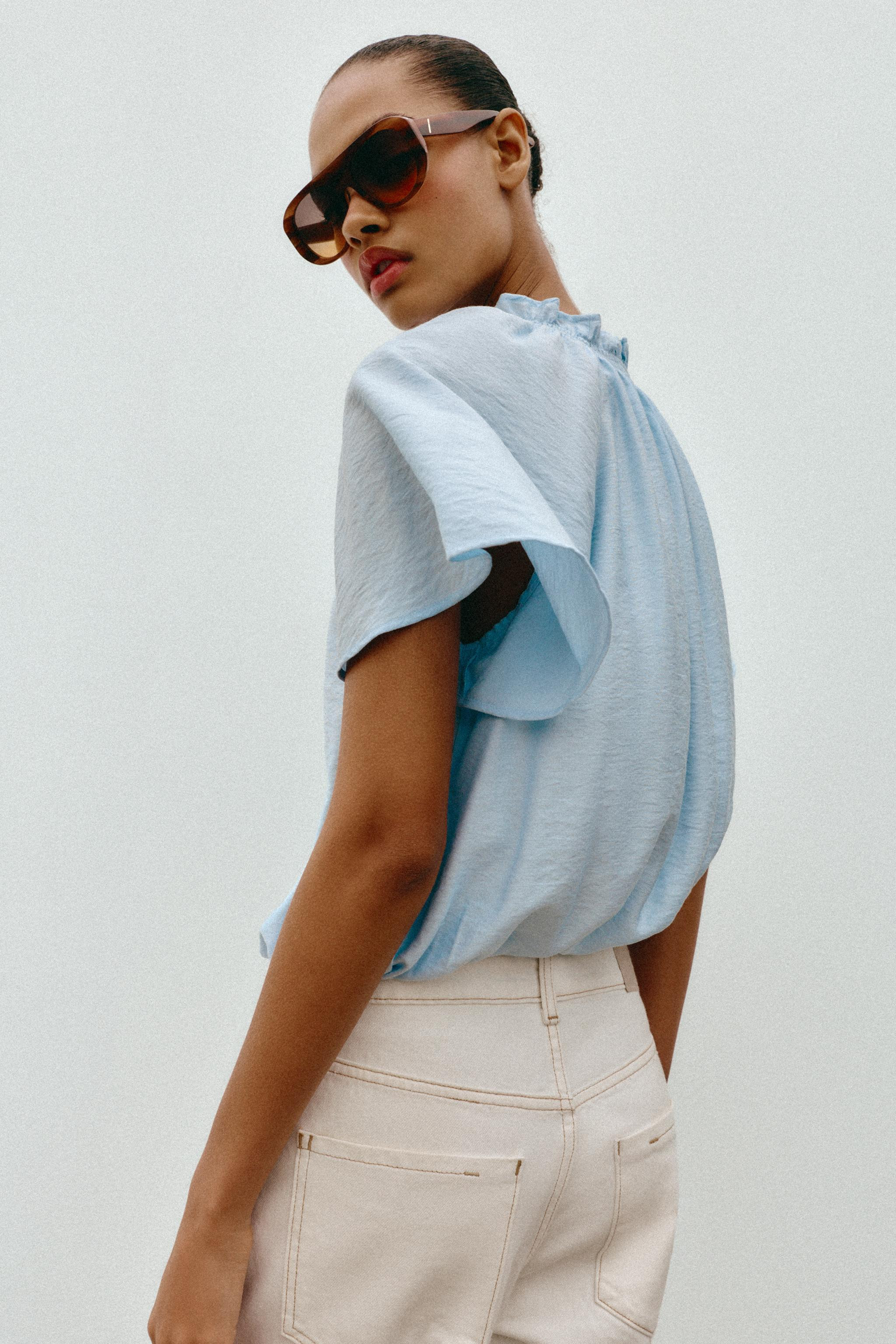 RUFFLED ROMANTIC BLOUSE | Zara US