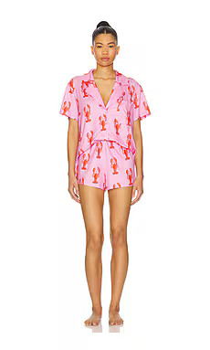 Show Me Your Mumu Sunday Morning Pj Set in Pink Lobster from Revolve.com | Revolve Clothing (Global)