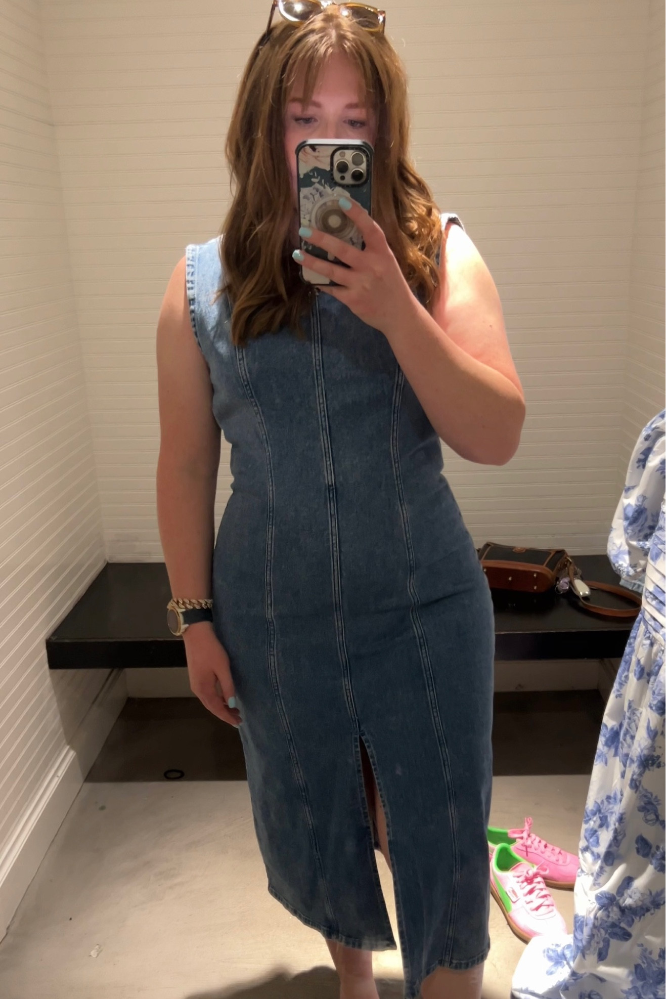 shell denim midi dress Abercrombie & Fitch | Dresses | Abercrombie Fitch Shell Denim Midi Dress In  Cream Size Xl