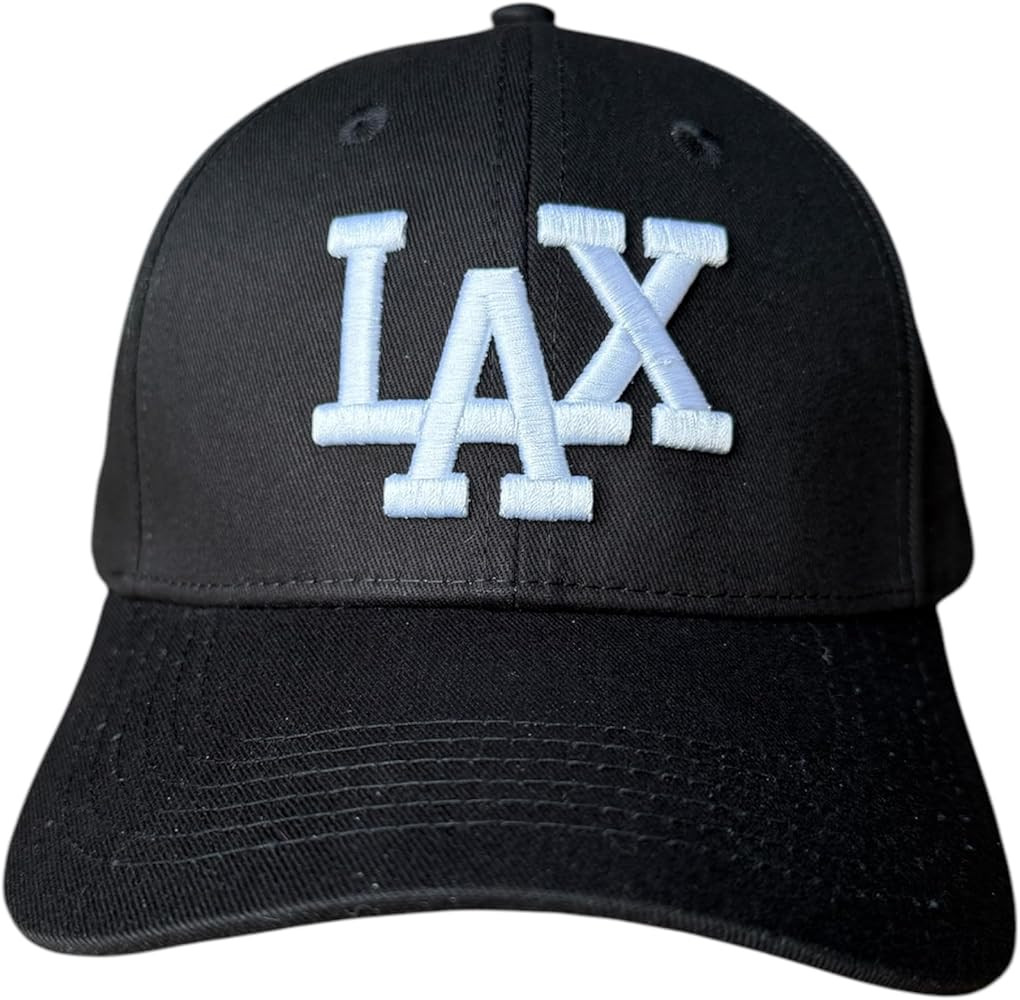 Lacrosse Embroidered Snapback Hat, Embroidered Logo, Cotton Baseball Cap Black | Amazon (US)
