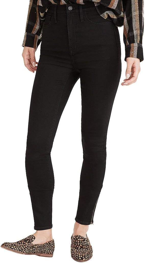 Madewell Roadtripper Jeans in Black Frost with Ankle Zip | Amazon (US)