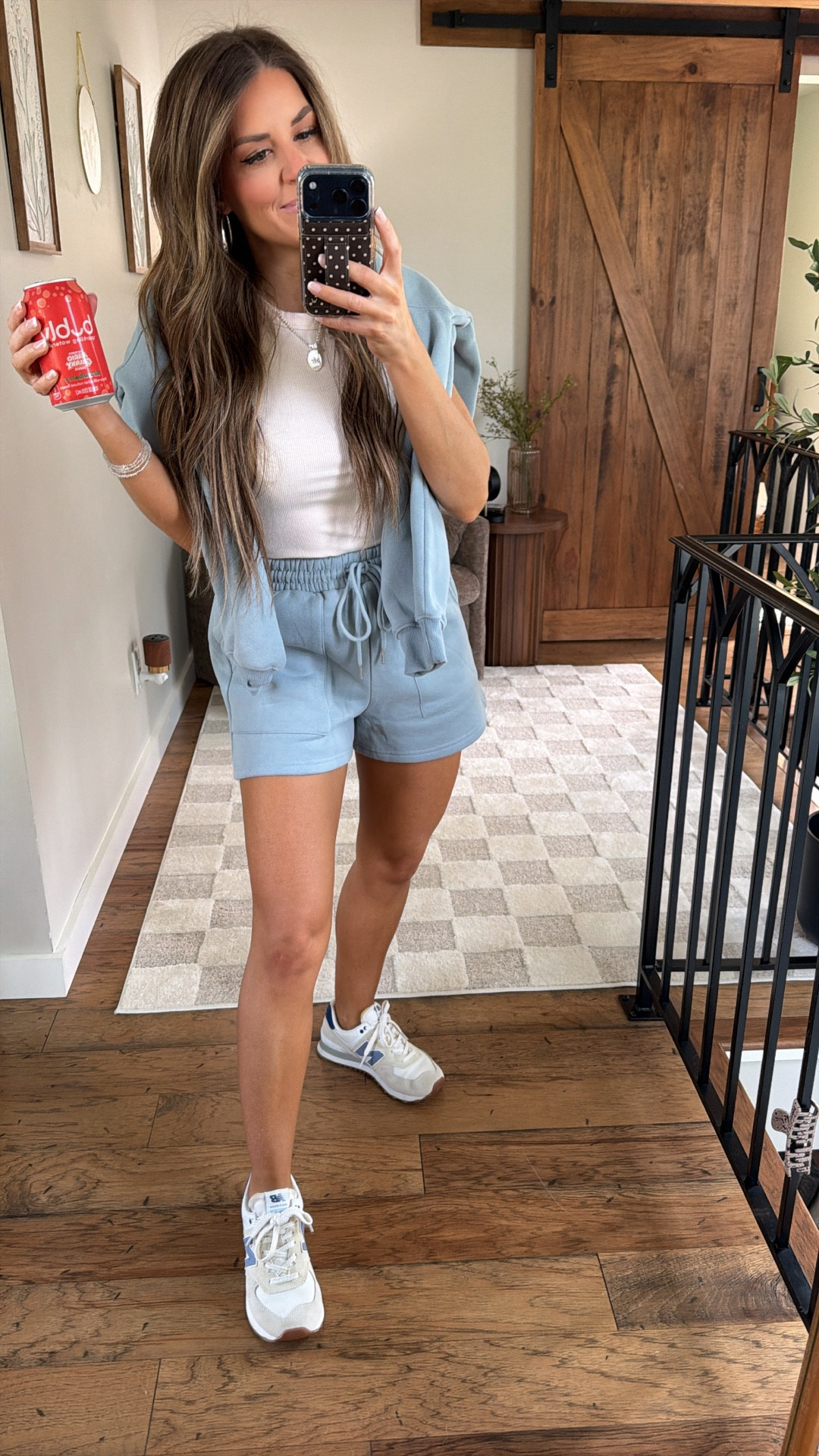 The perfect spring set! Those cooler mornings. And evenings throw on the sweater, and throw over the shoulder mid day! I’m wearing size XS! 

#LTKootd #LTKfitnessgoals #LTKdayinmylife