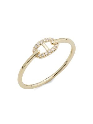 14K Yellow Gold & 0.04 TCW Diamond Ring | Saks Fifth Avenue OFF 5TH
