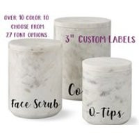 3 inch Custom Pantry and Home storage Vinyl Label Kitchen Organization Personalized Food Storage Labels Bathroom Storage Canister Sticker | Etsy (US)