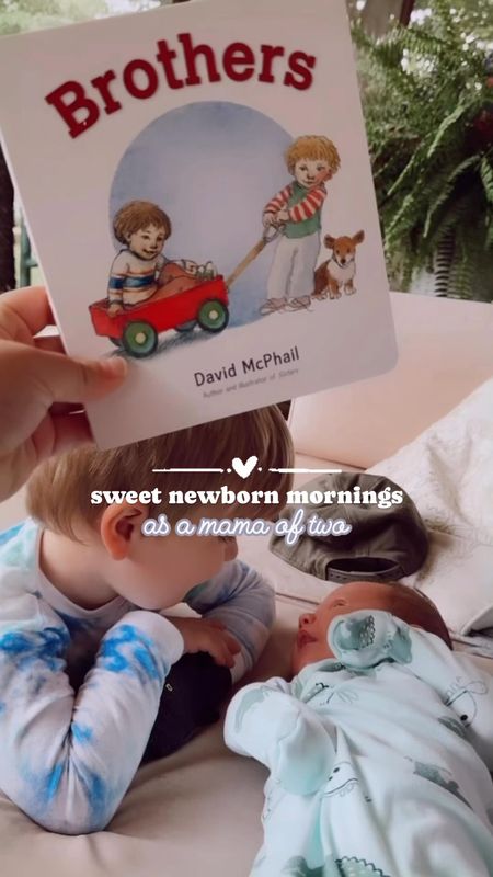 Front porch rockin’ ☕️🌾 this sweet blue-eyed baby 👶🏼 who was loving listening to the little birdies chirping 🐦🎶 this morning!! 🫶🏽🎵🌞🥰🐥 #newbornmornings #sweetslowmornings

And once big brother woke up to join us, it was absolute cutest way to start the morning with this sweet brother lovin’ and reading (thanks to the sweetest “big brother” gift my friend @kristencochranblog brought for Judson)!! 🥹👶🏼🩵🐶👶🏼📖🫶🏽 #judsonandlevirhett 

And goodness, I sure do love a sleeping newborn baby 👼🏼💤 and these sweet little front porch sounds 🐦🎶 & giggles 🤭👶🏼 as a mama of two!! 🥹🫶🏽#mamaoftwo #thesearethedays #brotherlove #thesweetestdays

#LTKFamily #LTKBaby #LTKHome