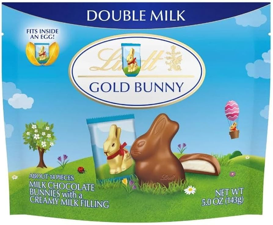 Easter GOLD BUNNY Creamy Milk Chocolate Candy Bunnies 14 Count of Double Milk Chocolate Individua... | Amazon (US)