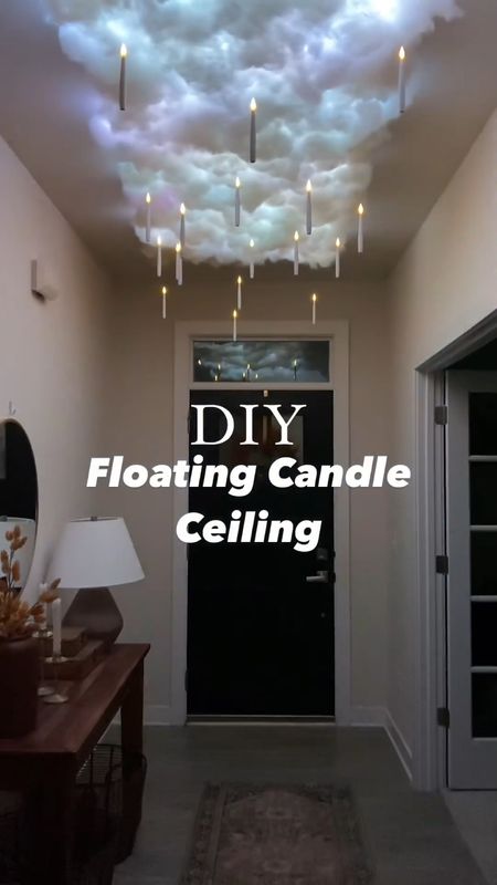 DIY floating candle cloud ceiling 

#LTKSeasonal #LTKHoliday #LTKHalloween