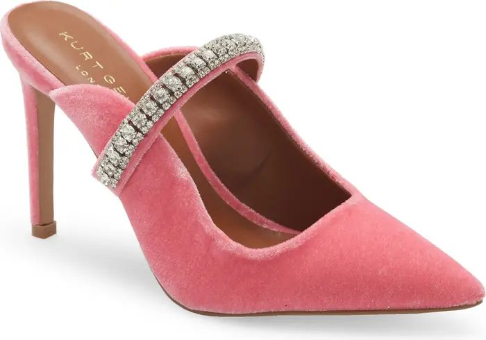 Duke Crystal Strap Pointed Toe Mule | Nordstrom