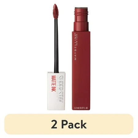 (2 pack) Maybelline SuperStay Matte Ink Liquid Lipstick Lip Makeup Voyager 0.17 fl. oz. | Walmart (US)
