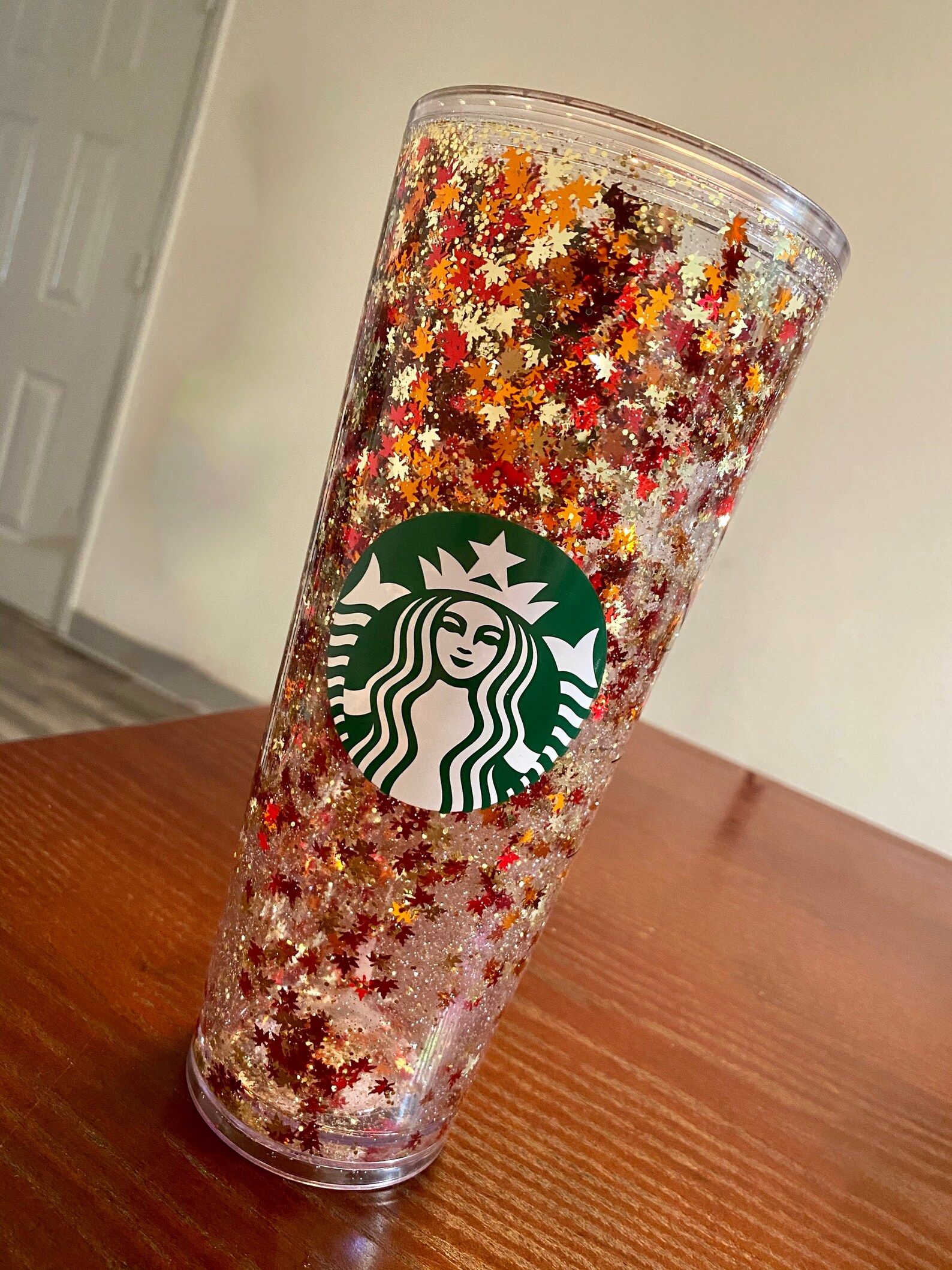 Starbucks Venti Glitter Snowglobe Tumbler | Starbucks cup | Custom Glitter Tumbler | Glitter Star... | Etsy (US)