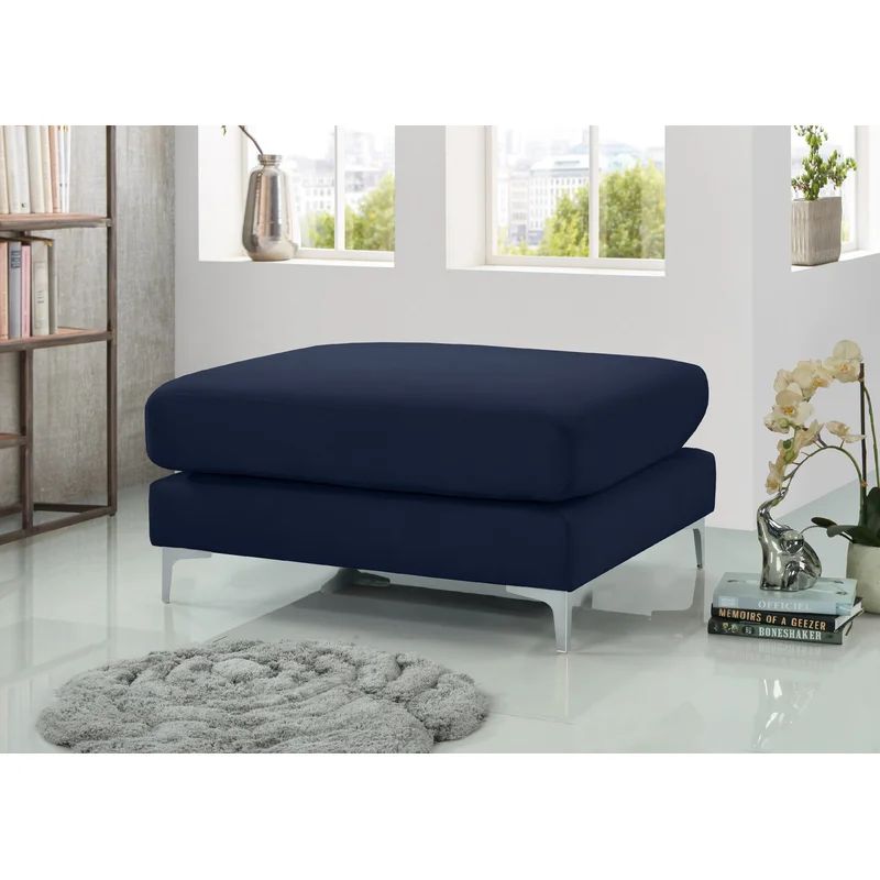 Tyndalls Park 39.5'' Wide Velvet Rectangle Standard Ottoman | Wayfair North America