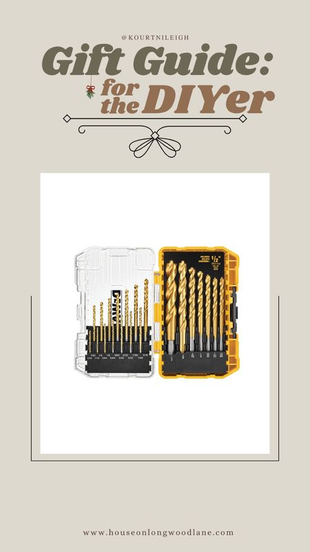 Holiday Gift Guide for the DIYer!

There’s one thing we never have enough of drill bits. These ones are our favorite and hold up so well. 

SAVE 17% OFF our go-to drill bits. 

#LTKGiftGuide #LTKsalealert #LTKHoliday