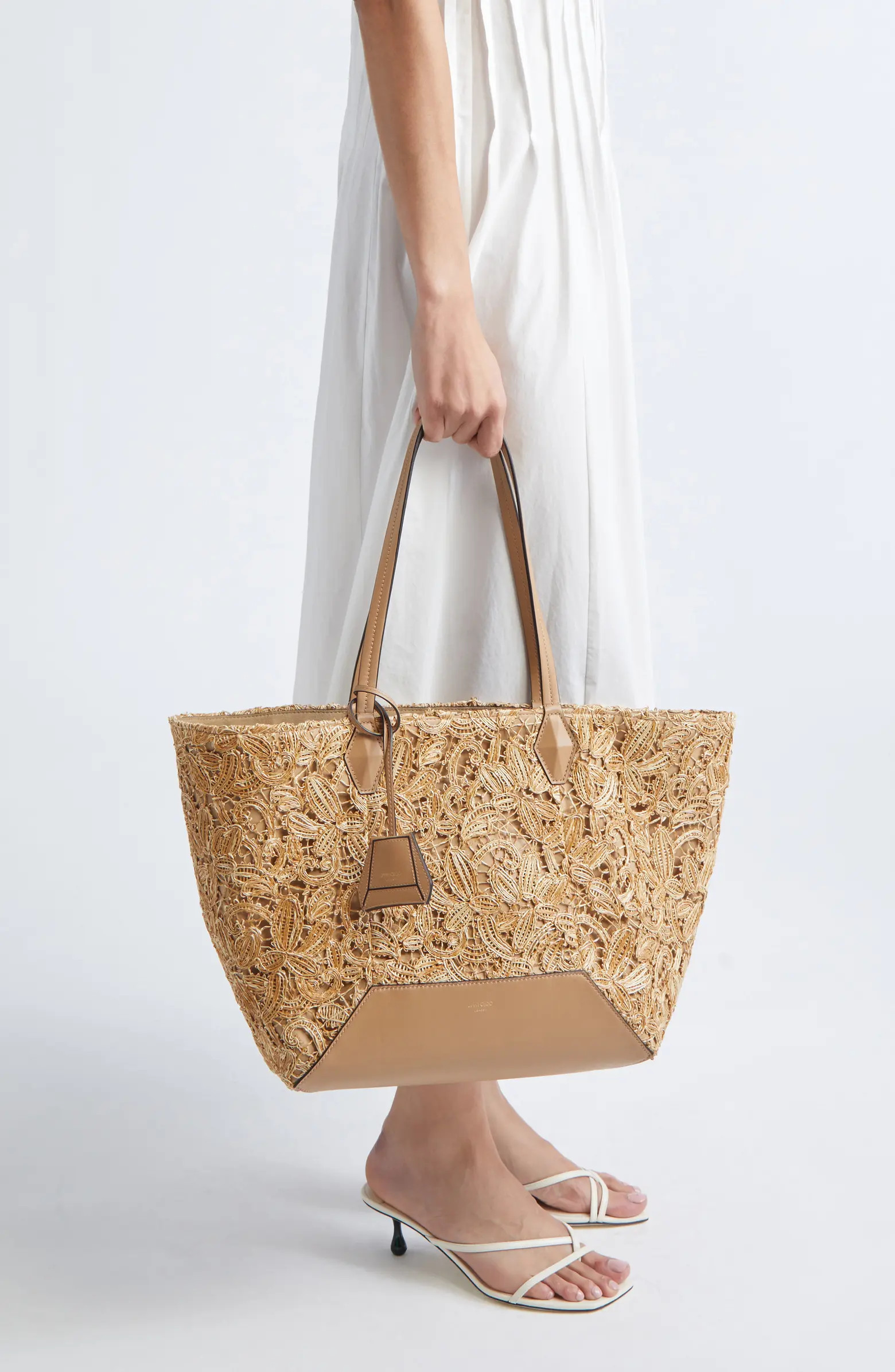 Medium Diamond Raffia Tote | Nordstrom